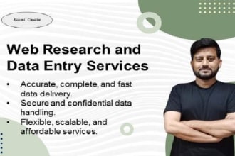 do web research, data entry and online search