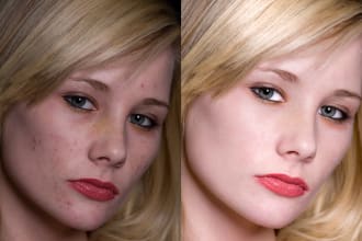 retouch and reshape face, and body