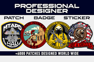 design custom patch, badge, sticker