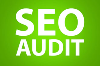 do a 10 page SEO audit report on your website