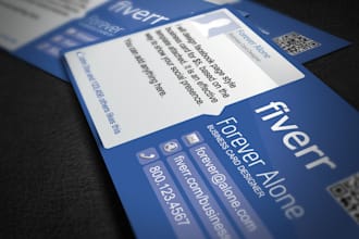 create facebook style business card