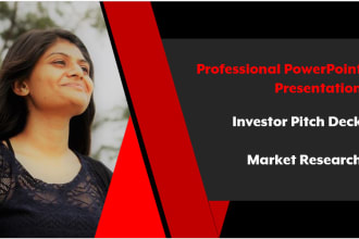 make investor pitch deck, powerpoint business presentation