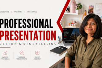 create investor pitch deck, business presentation