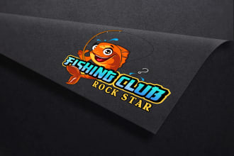 draw a  cartoon and sports mascot logo design