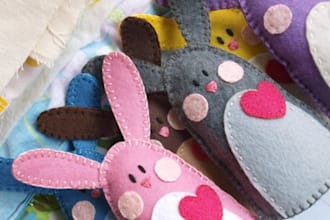 send you two lovely felt bunnies