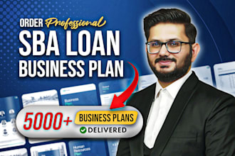prepare an sba business plan for the loan approval