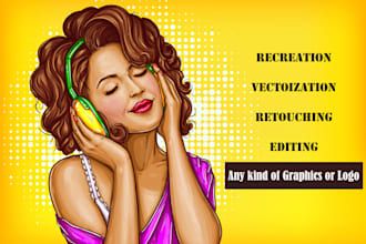 redraw or convert your logo or image into vector