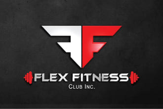 do modern eye catching fitness gym sports wellness monogram logo for your brand