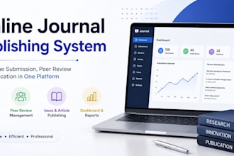 develop a journal publishing system with review workflow