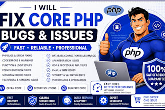 fix core php related bugs and issues
