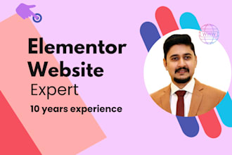 create superb elementor or wordpress website
