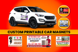 eyecatching car magnet design for your business