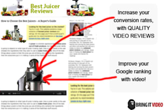 create a 1 Min CUSTOM High Quality Amazon Vid Review With Voice Over And Music