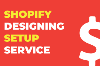 design professional shopify store from scratch
