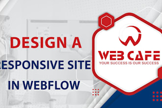 design a responsive webflow website and webflow landing page