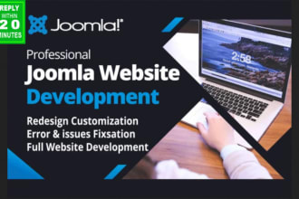 design joomla website or fix joomla error and customization