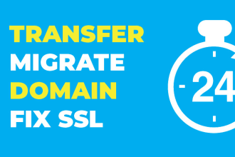 transfer, migrate domain and fix SSL