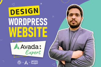 create a complete website in avada wordpress theme