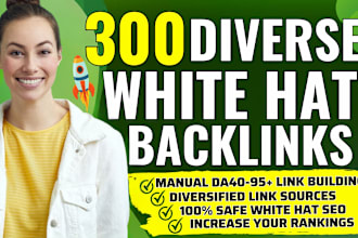 build high da manual white hat seo backlinks