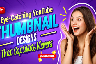 design eye catching youtube thumbnail that captivate viewers