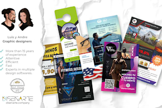 design an impresive flyer, brochure or door hanger