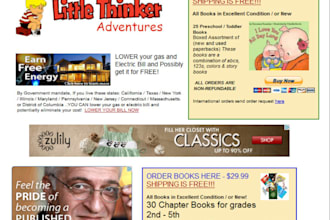 post an awesome banner ad of your site on my Children Books website