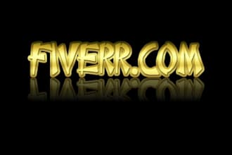 design a custom golden logo