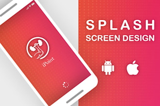design splash screen for mobile app