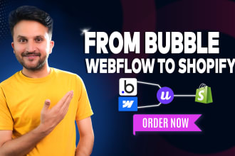 convert webflow website into shopify or wordpress via udesly