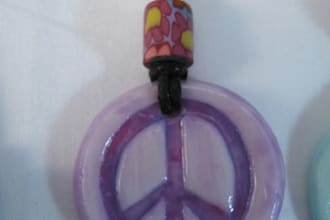 hook you up with a handmade Peace Necklace hippie necklace peace sign