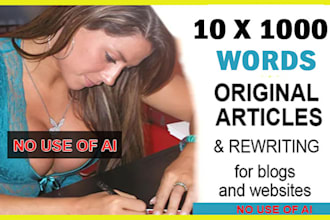 write 10 high quality 1000 words SEO articles