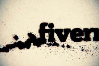 create a trail of splattered ink or blood leading to your text