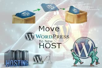 transfer wordpress website from one hosting to another