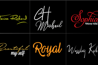 design a unique and eye catching signature logo