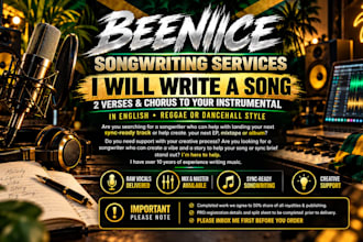 write a song for you