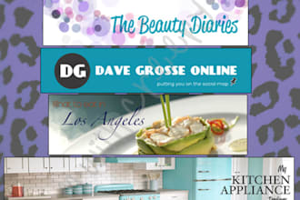 design a banner or header for your blog or website