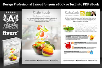 make layout design for book, ebook, whitepaper