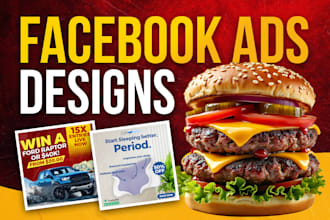 design creative facebook ads and google ads
