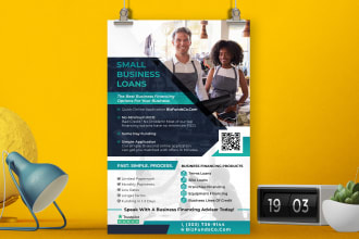 design a flyer, poster, business card or banner