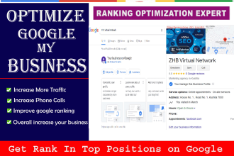 do gmb optimization for local SEO heighten gmb ranking