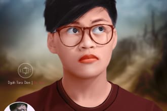 turn your portrait into oil digital painting style