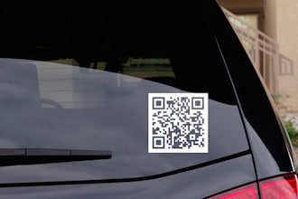 generate QR code to your website and make a scanable decal out of it