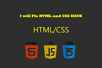 do front end development and solved htmls, css issues