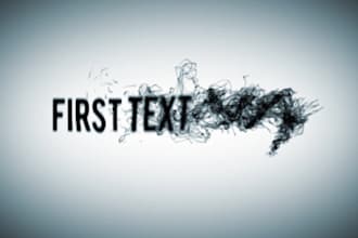 create this elegant INK text typography motion graphics