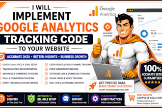 implement google analytics tracking code to website