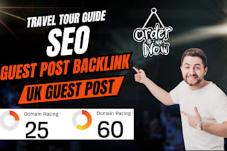 publish travel tour guide seo article with UK guest post backlink