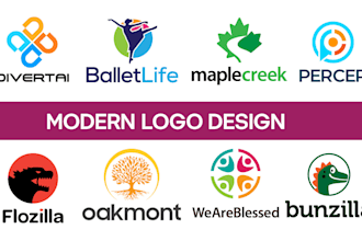 design a professional modern logo with quick delivery