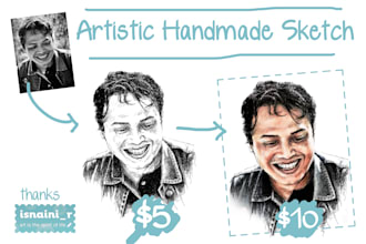 draw an artistic sketch of your portrait