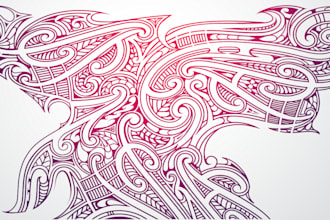 design a custom tribal tattoo and ornamental prints
