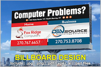 design trendy and unique billboard sign
